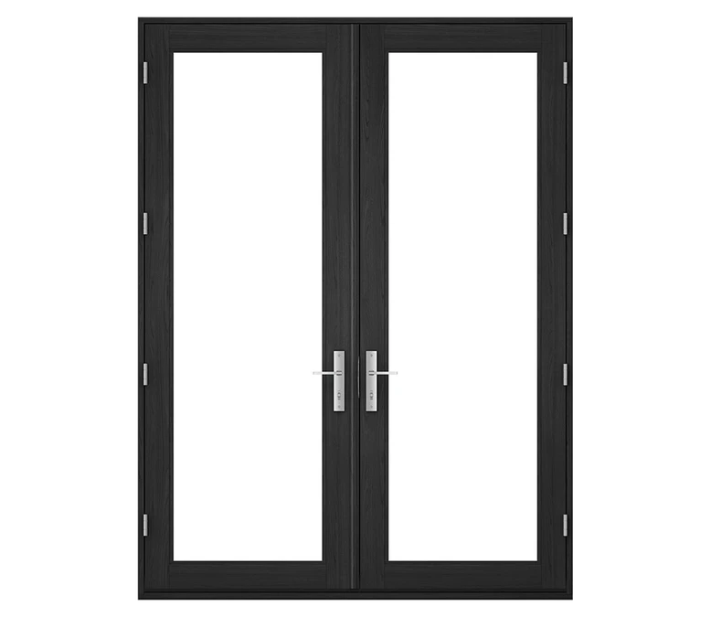 Pella Reserve Contemporary Wood Hinged Patio Door in Medford